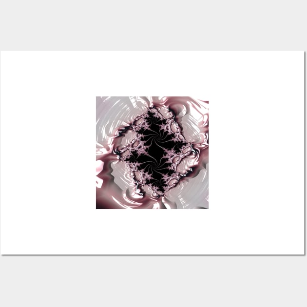 White and pinkish fractal Wall Art by CreaKat